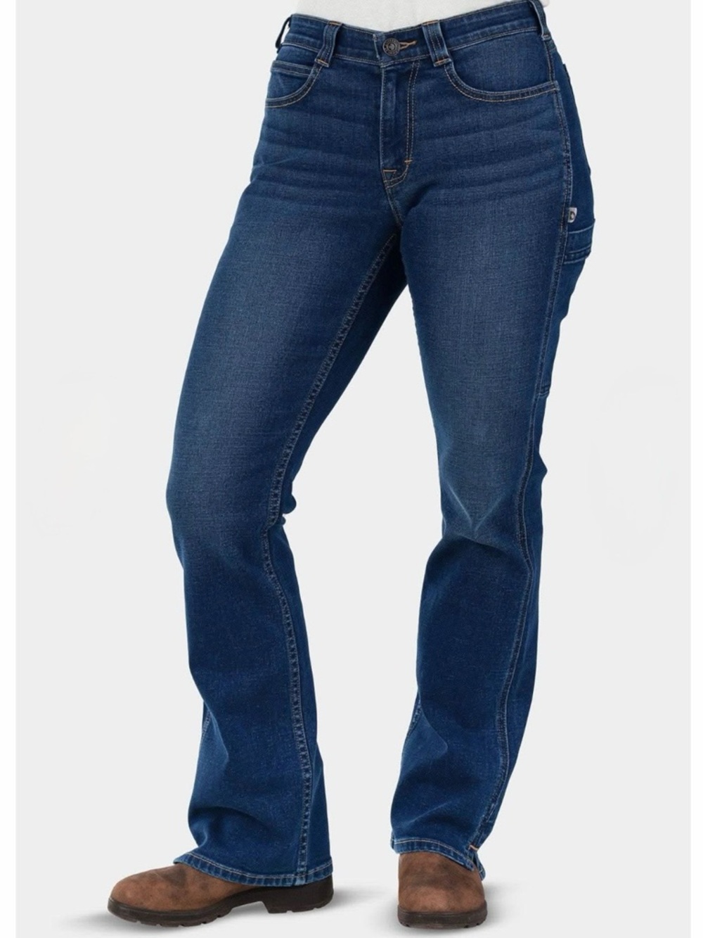 John Deere X Dovetail Into Town Bootcut Jeans in Indigo Denim
